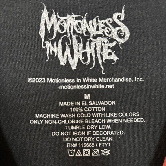 Motionless in White Creatures Metalcore Band T-Shirt Medium - Picture 5 of 5